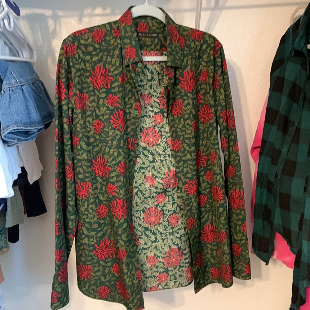 burberry porsum runway collection mens dress shirt size 39